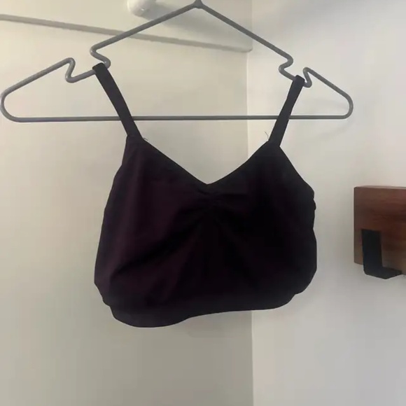 Purple dance costume with bra top - Picture 3 of 3